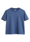 Carinhoso - Camiseta em Malha com Bordado Preto - variação: Azul