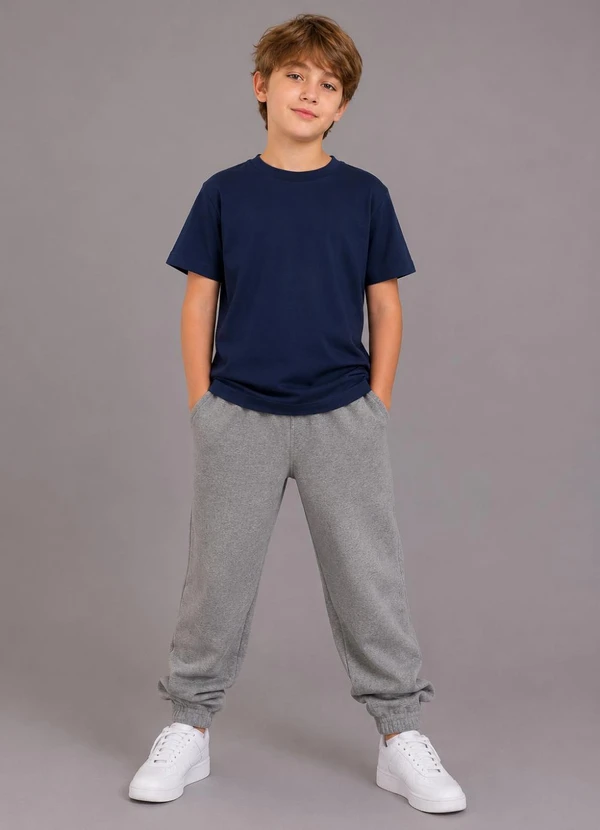 Rovi Kids - Camiseta Básica Infantil MeninoAzul