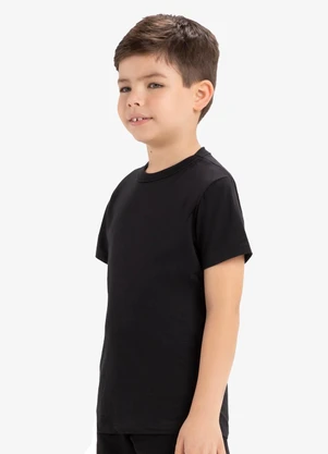 Rovi Kids - Camiseta Básica Infantil MeninoPreto - ROVI KIDS