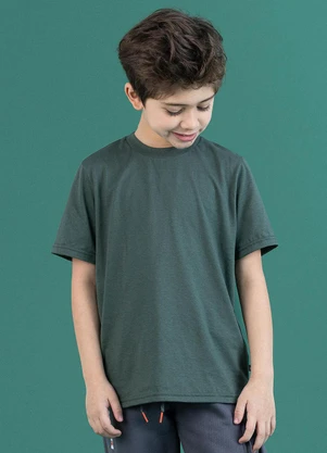 Soft Bonni - Camiseta Básica Infantil Verde Bambu - SOFT BONNI