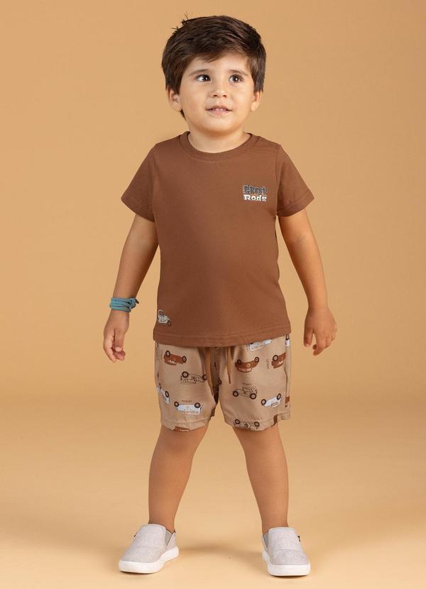 Soft Bonni - Camiseta Basica Manga Curta Marrom