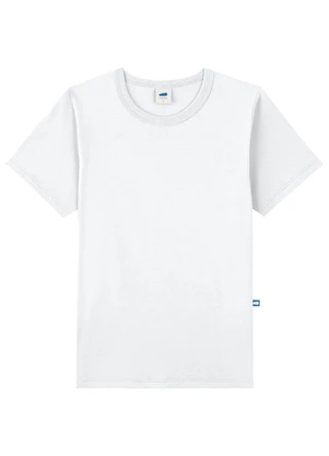 Marlan - Camiseta Básica Meia Malha Branco - MARLAN