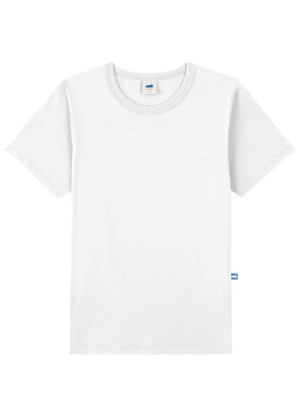 Marlan - Camiseta Básica Meia Malha Branco