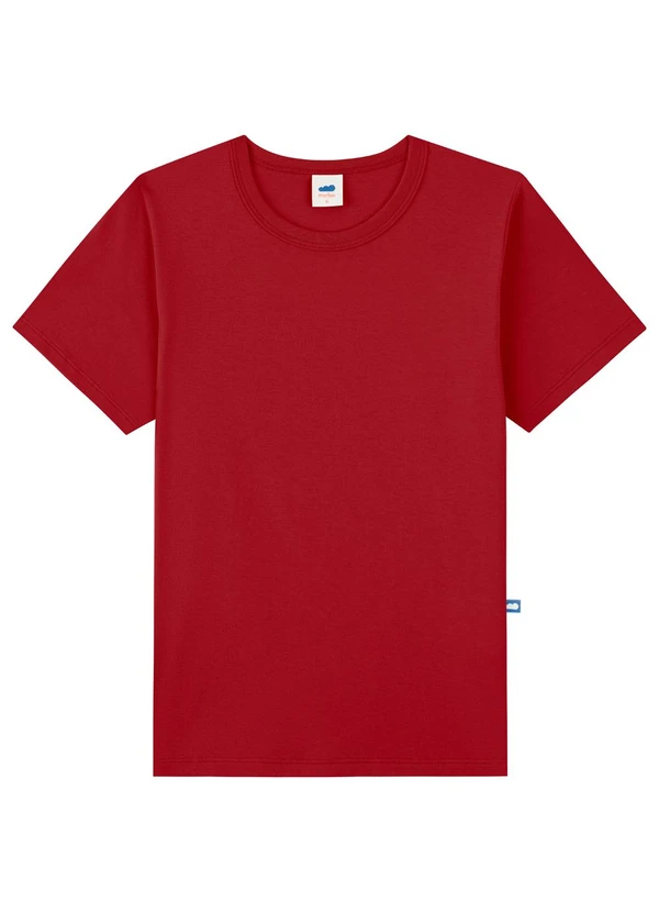 Marlan - Camiseta Básica Meia Malha Vermelho