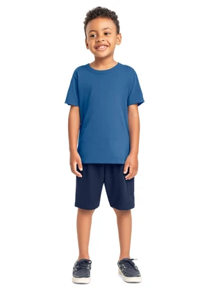 Camiseta Básica para Menino Bee Loop Azul - BEE LOOP