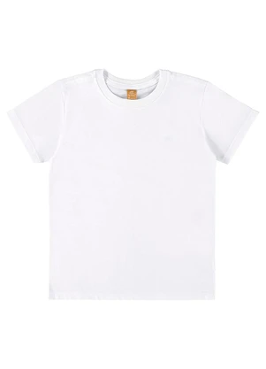 Up Baby - Camiseta Básica para Menino Branco - UP BABY