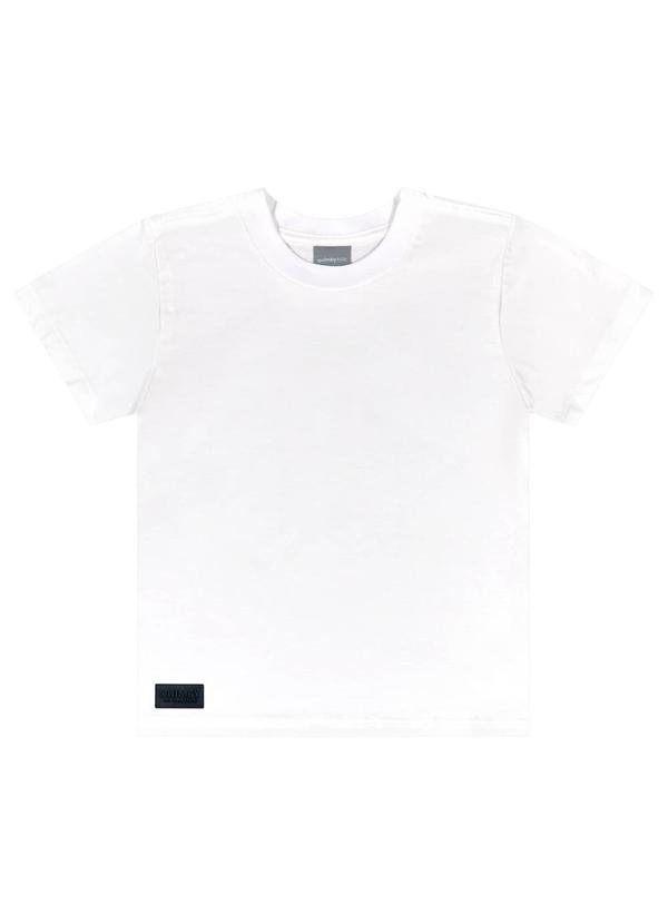 Quimby - Camiseta Básica para Menino Branco