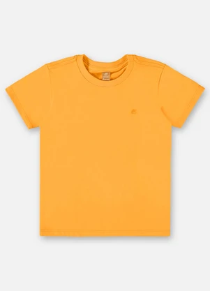 Up Baby - Camiseta Básica para Menino Laranja - UP BABY