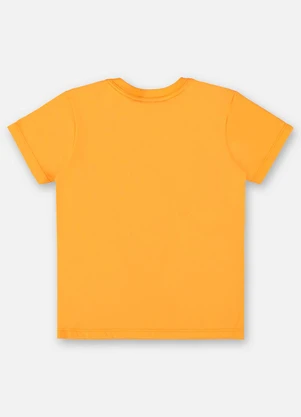 Up Baby - Camiseta Básica para Menino Laranja - UP BABY