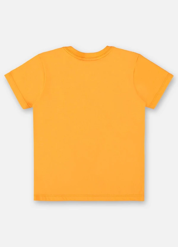 Up Baby - Camiseta Básica para Menino Laranja 2