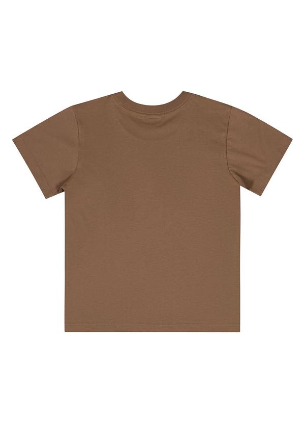 Quimby - Camiseta Básica para Menino Marrom 2