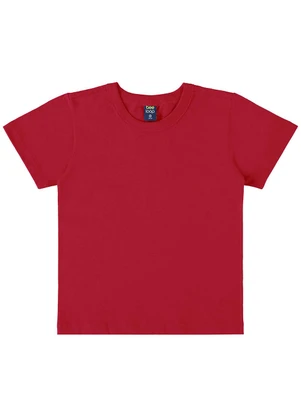 Bee Loop - Camiseta Básica para Menino Vermelho - BEE LOOP