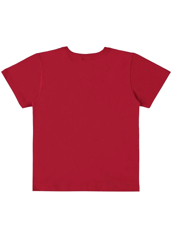 Bee Loop - Camiseta Básica para Menino Vermelho 2