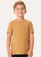 Carinhoso - Camiseta Básica Rajada Menino Verde Musgo - variação: Caramelo