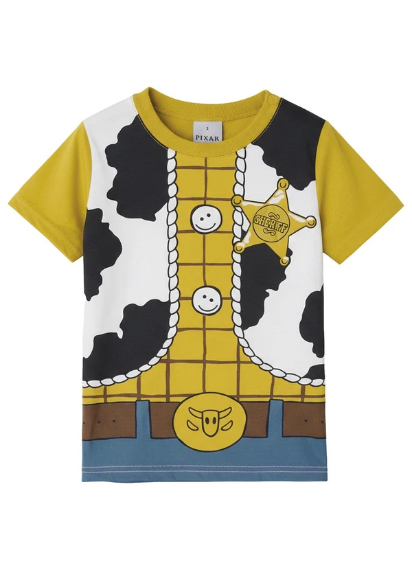 Malwee Kids - Camiseta Básica Woody Disney Pixar® Amarelo