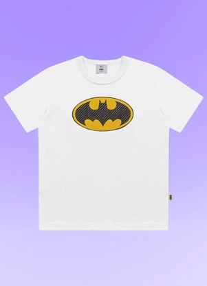Fakini Kids - Camiseta Batman Branco - FAKINI KIDS