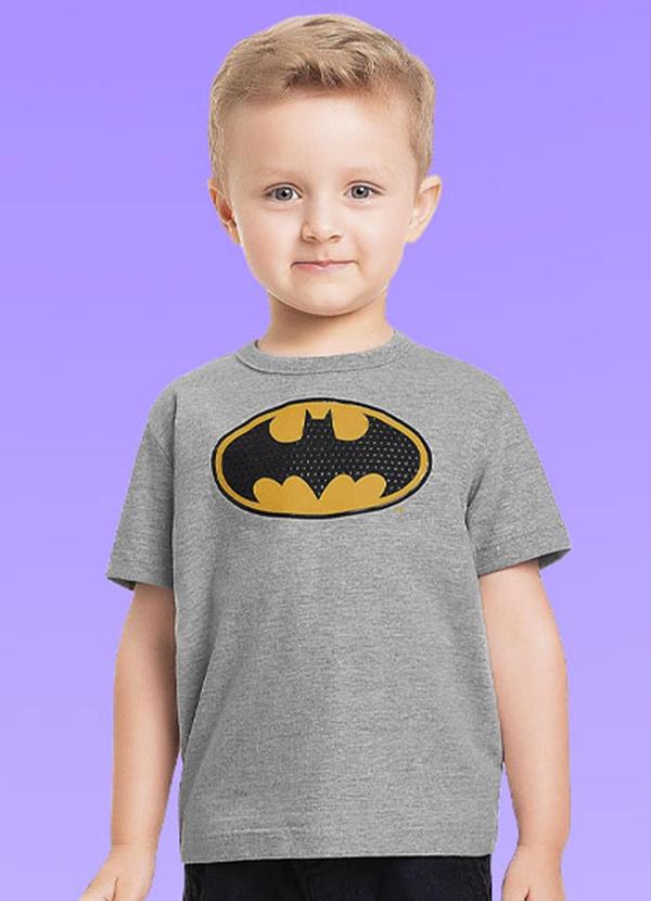 Fakini Kids - Camiseta Batman Cinza