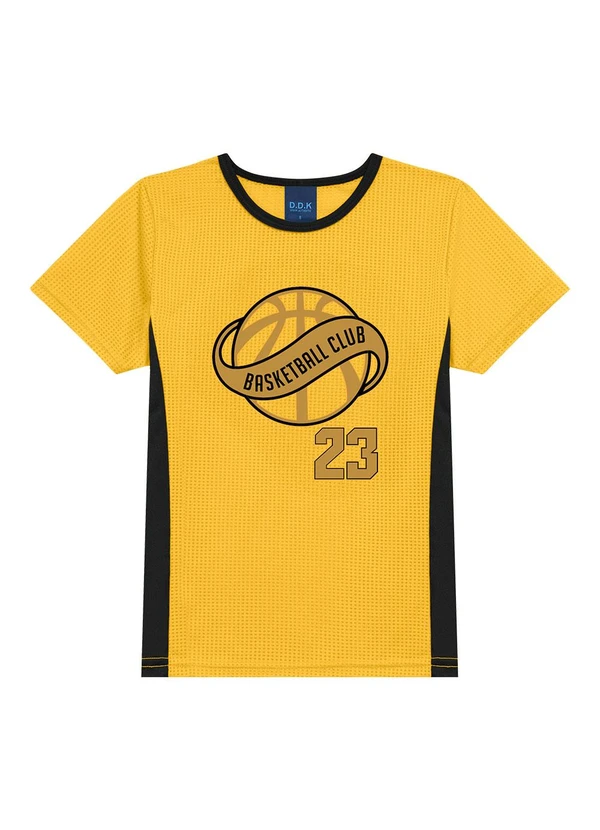 Ddk - Camiseta Bebê Brkln Basketball Club 23 Amarelo