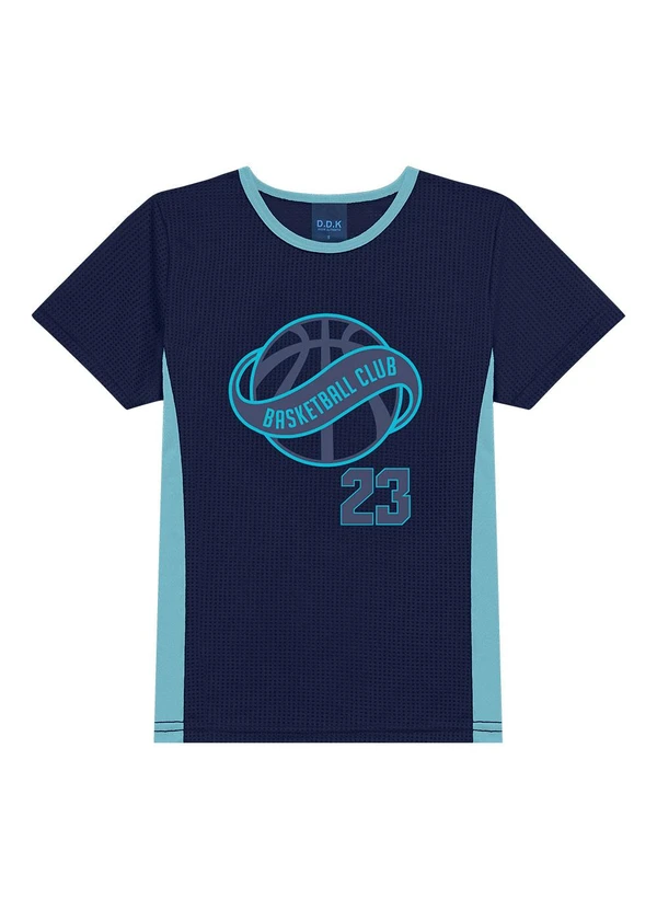 Ddk - Camiseta Bebê Brkln Basketball Club 23 Azul