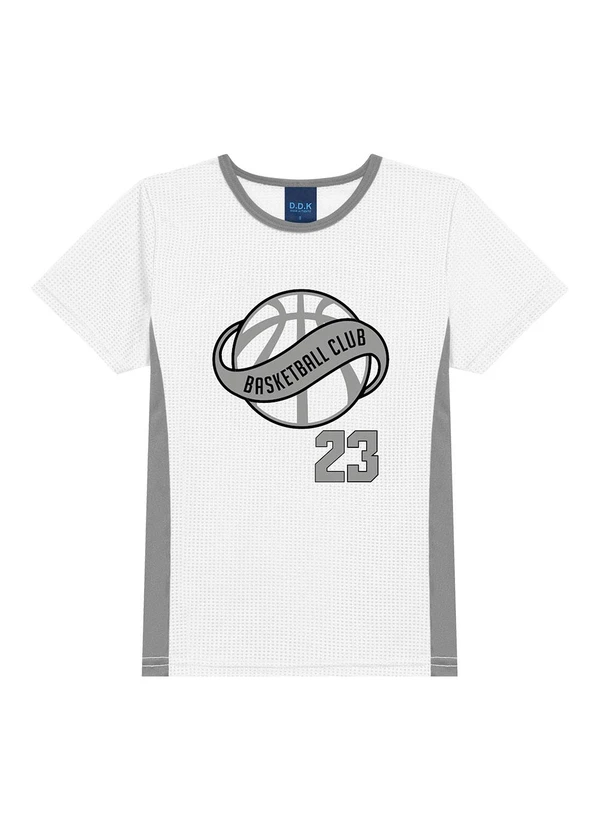 Ddk - Camiseta Bebê Brkln Basketball Club 23 Branco