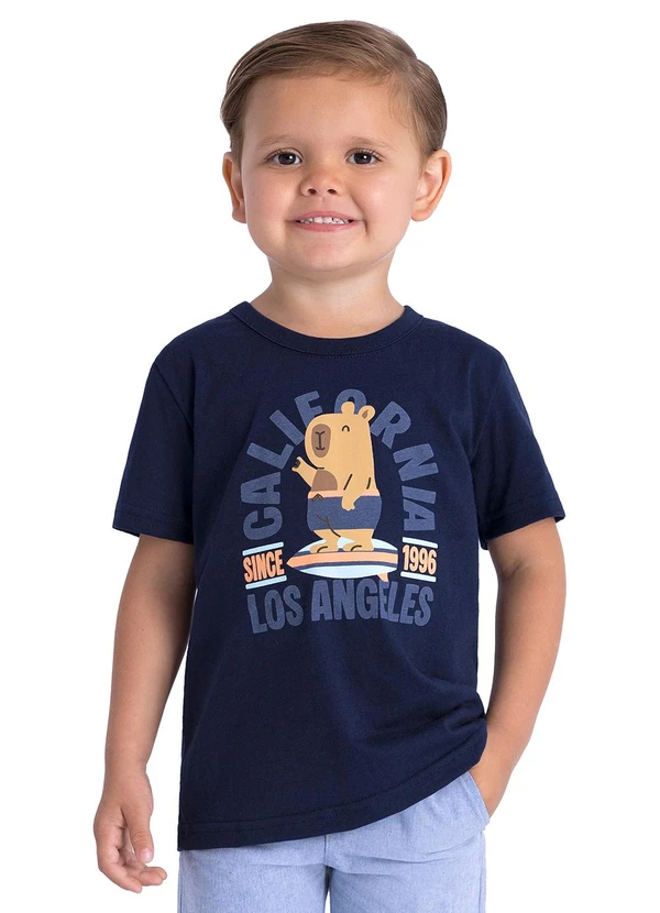 Ddk - Camiseta Bebê California Los Angeles Azul