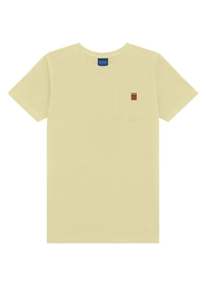 Ddk - Camiseta Bebê com Bolso e Etiqueta  Marrom - DDK