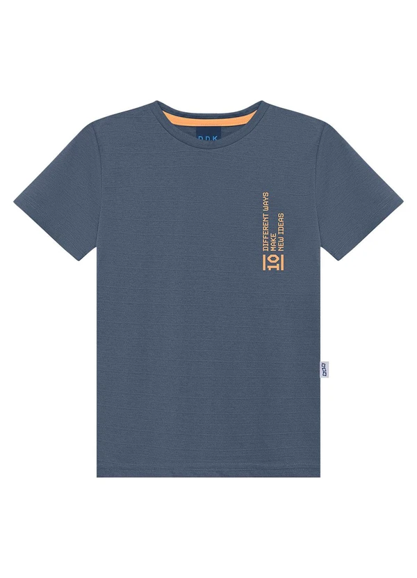 Ddk - Camiseta Bebê Estampa 10 Different Ways Azul