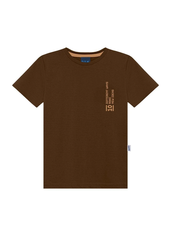 Ddk - Camiseta Bebê Estampa 10 Different Ways Marrom