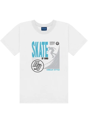 Ddk - Camiseta Bebê Estampa Skate Of Mind  Branco - DDK