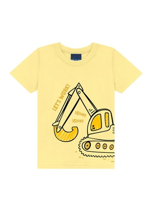 Ddk - Camiseta Bebê Lets Work  Amarelo - DDK