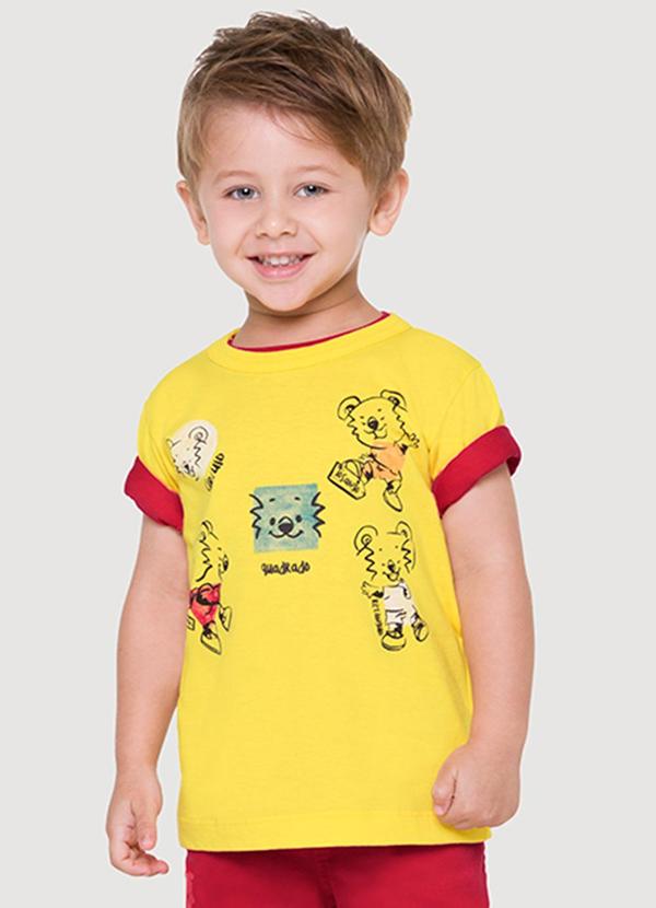 Tigor T Tigre - Camiseta Bebê Menino Amarelo