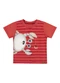 Elian - Camiseta Bebê Menino Caranguejo Elian Vermelho - variação: Vermelho