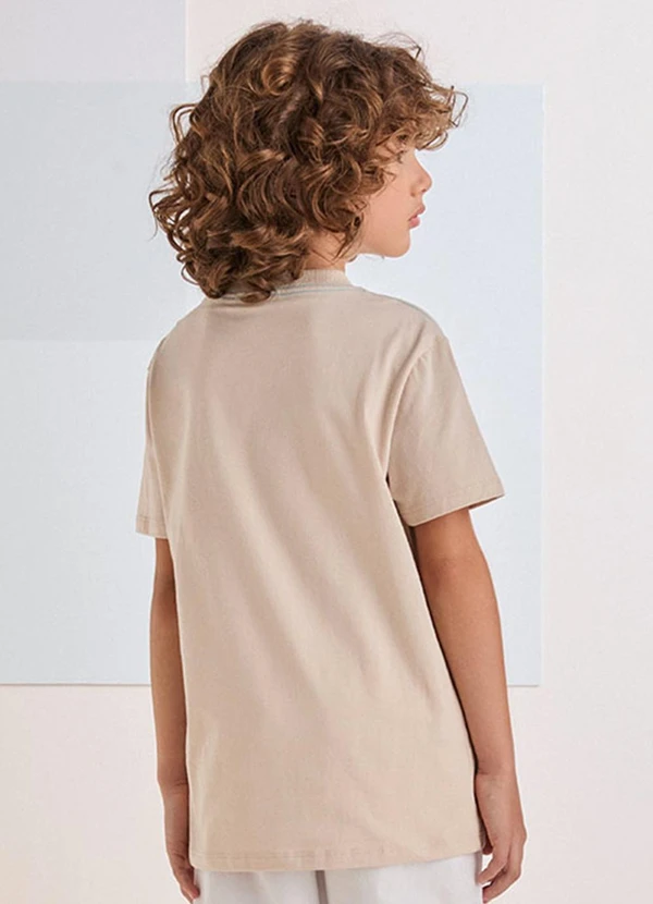 Youccie - Camiseta Bege com Estampa Paradaise Cru 2