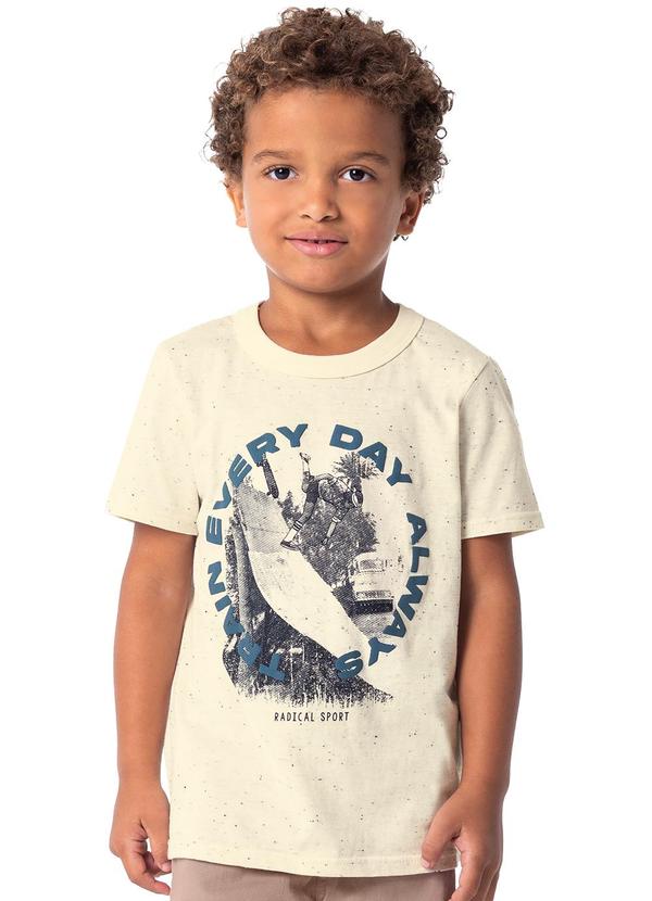 Malwee Kids - Camiseta Bege Surf em Botonê Menino