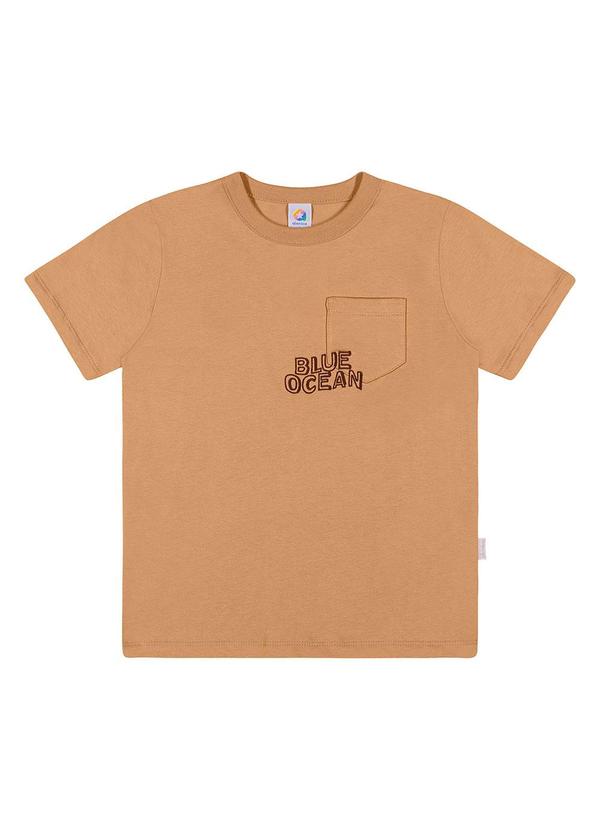 Alenice - Camiseta Blue Ocean Menino Marrom 1