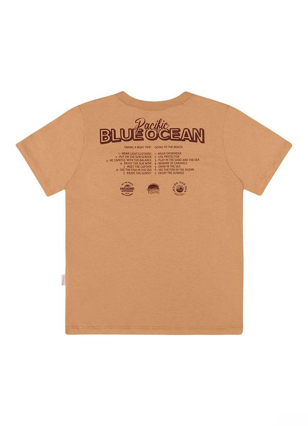 Alenice - Camiseta Blue Ocean Menino Marrom 2
