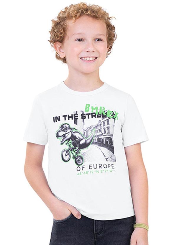 Alenice - Camiseta Bmrex Menino Branco