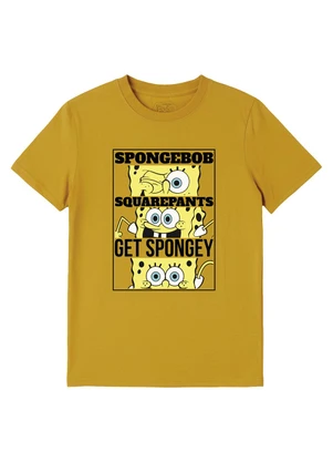 Malwee Kids - Camiseta Bob Esponja Get Spongey® Amarelo - MALWEE KIDS