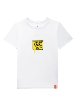 Malwee Kids - Camiseta Bob Esponja® Rad Branco - MALWEE KIDS