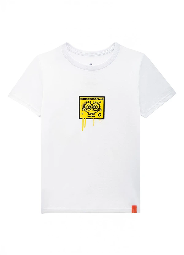 Malwee Kids - Camiseta Bob Esponja® Rad Branco