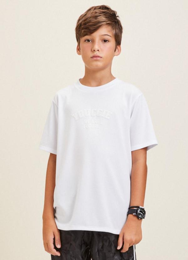 Youccie - Camiseta Branca Esportiva Off White