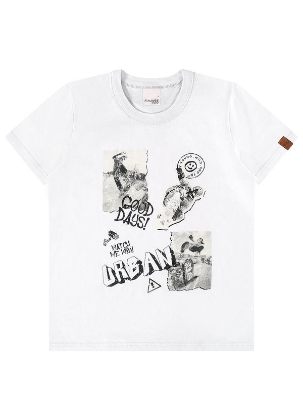 Malwee Kids - Camiseta Branca Tradicional Urban Menino 3
