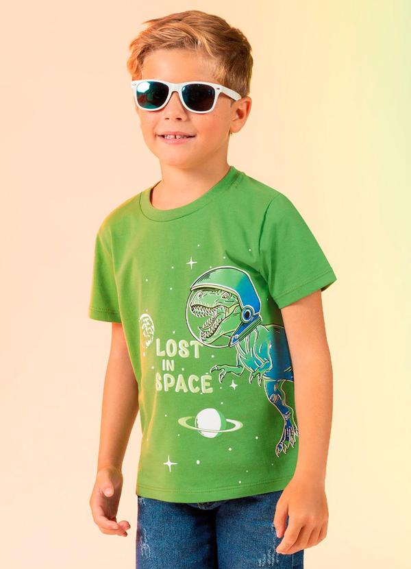 Cativa Kids - Camiseta Brilha no Escuro Verde