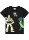 Malwee Kids - Camiseta Buzz Lightyear & Rex Disney Preto - variação: Preto