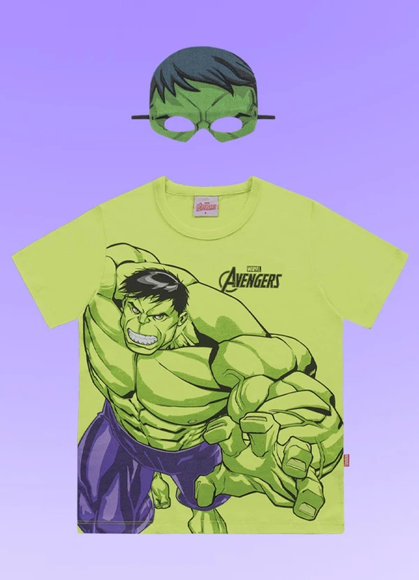 Fakini Kids - Camiseta C/Mascara Avengers Verde 6