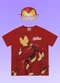 Fakini Kids - Camiseta C/Mascara Avengers Verde - variação: Vermelho