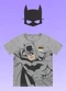 Fakini Kids - Camiseta C/Mascara Batman Azul - variação: Cinza
