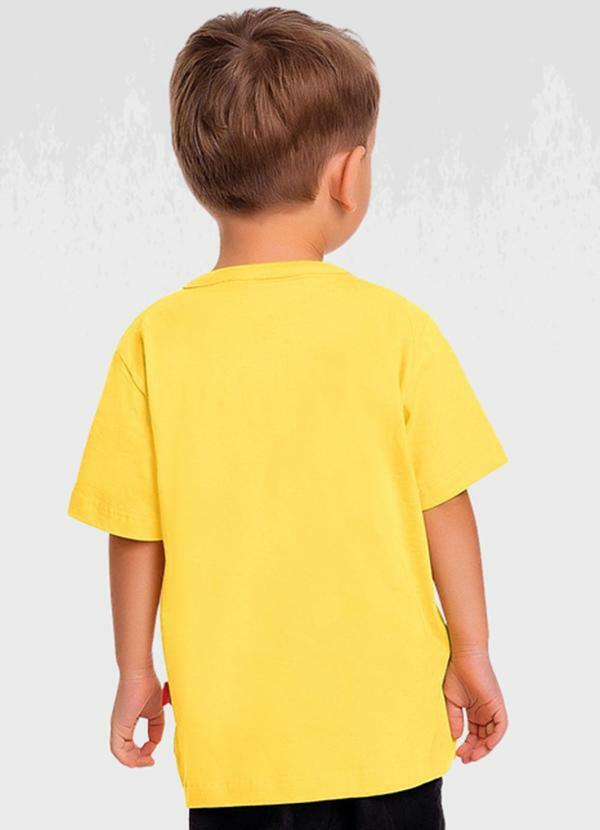 Homem Aranha - Camiseta C/Mascara Spider-Man Amarelo 2