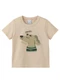 Malwee Kids - Camiseta Cachorro Au Au Azul Marinho - variação: Bege