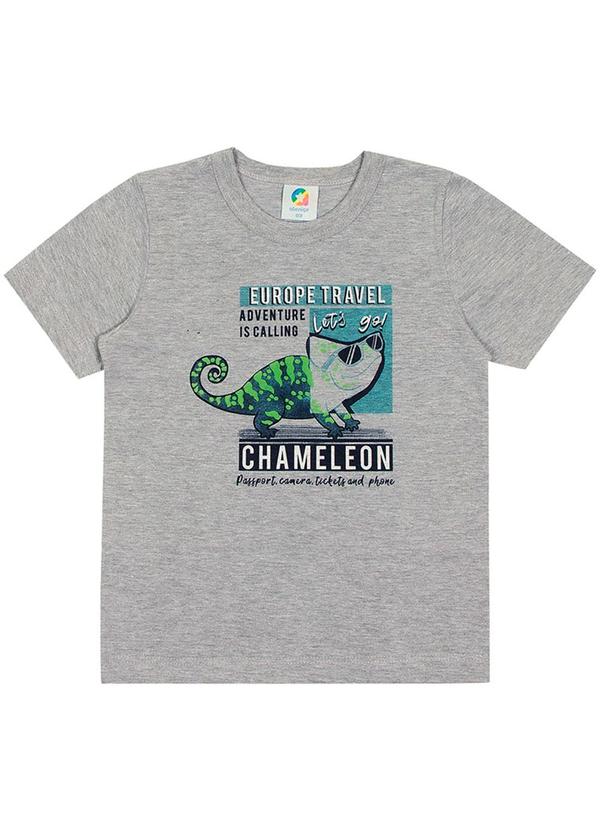 Alenice - Camiseta Chameleon Meninos Cinza